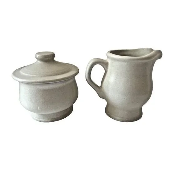 Vintage‎ Pfaltzgraff Yorktowne Blue Floral Stoneware Creamer, Sugar Bowl Lid Set